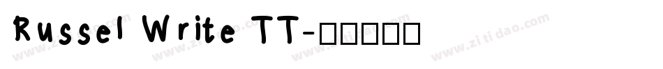 Russel Write TT字体转换